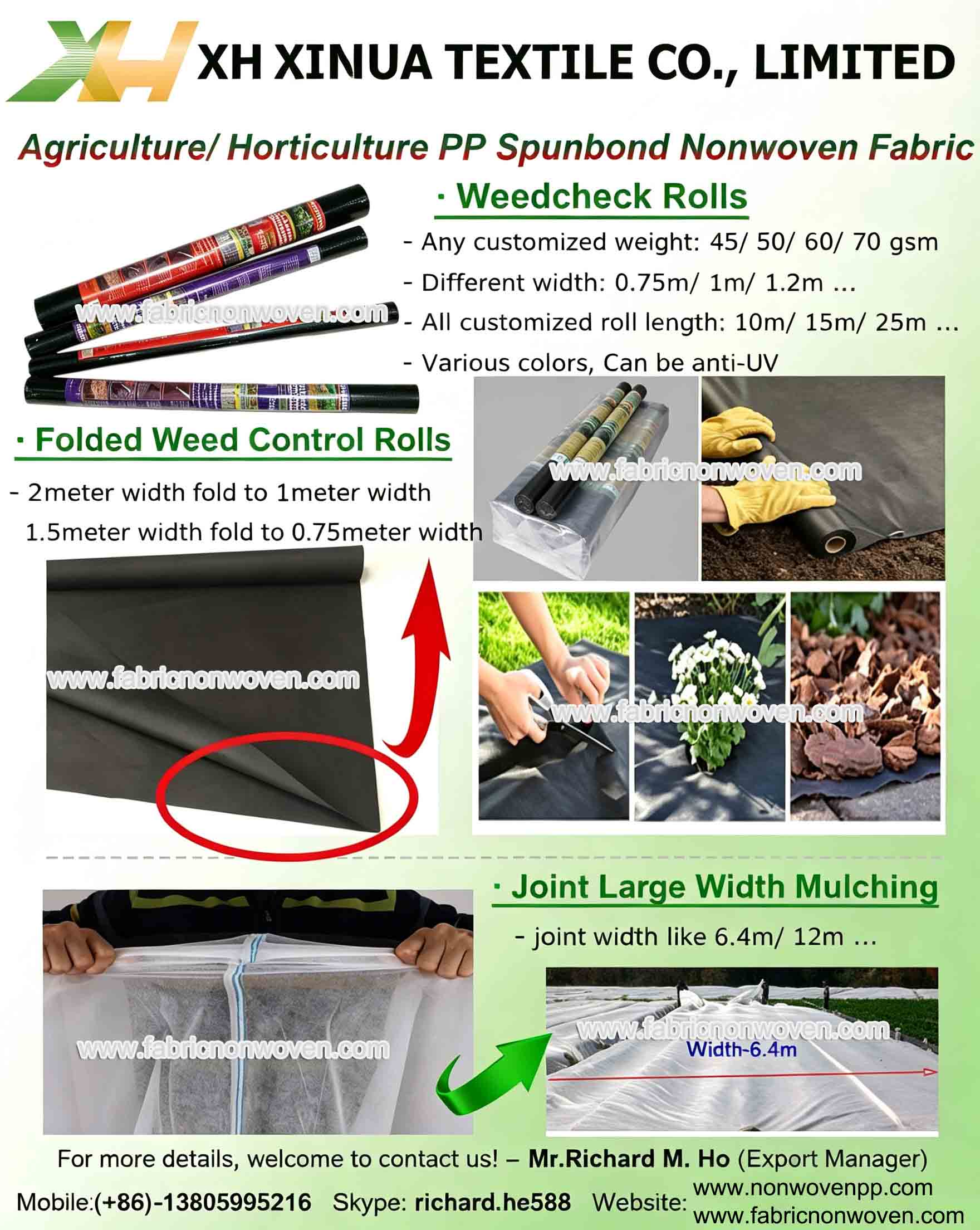 Nonwoven Weedchek Rolls